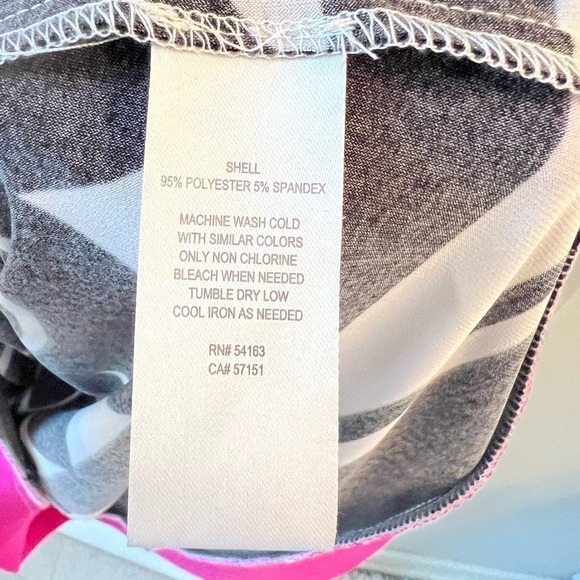 Laura Jeffries dress geometric print black white pink Size 14 - Picture 5 of 8